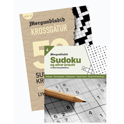 Mynd af KROSSGÁTUR NR. 14 og SUDOKU 4